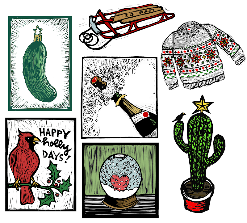 Holiday Card Set of Four
