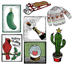 Holiday Card Set of Four