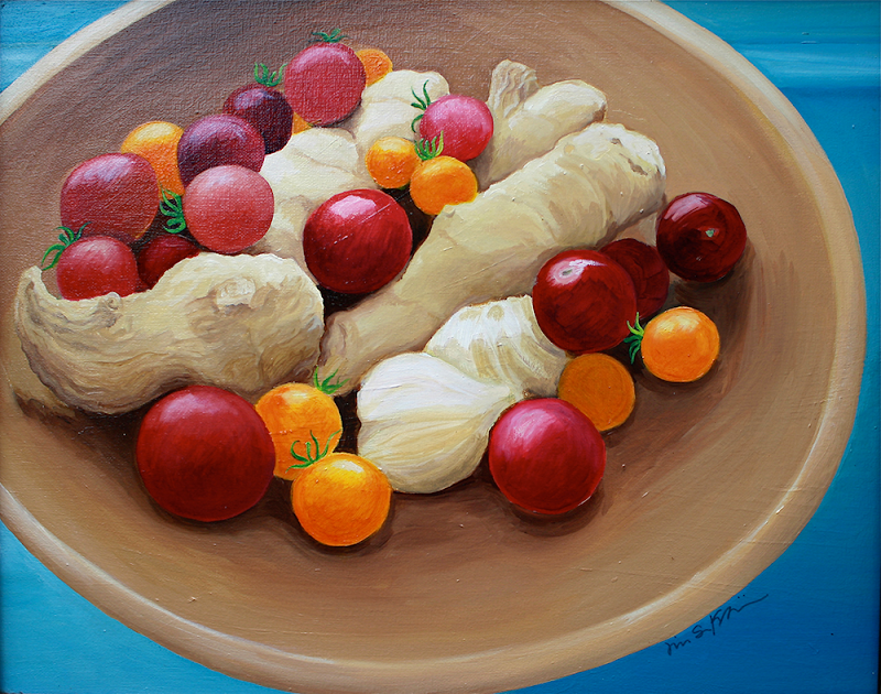 Kitchen Bowl, oil on canvas, 16" x 20", private collection.